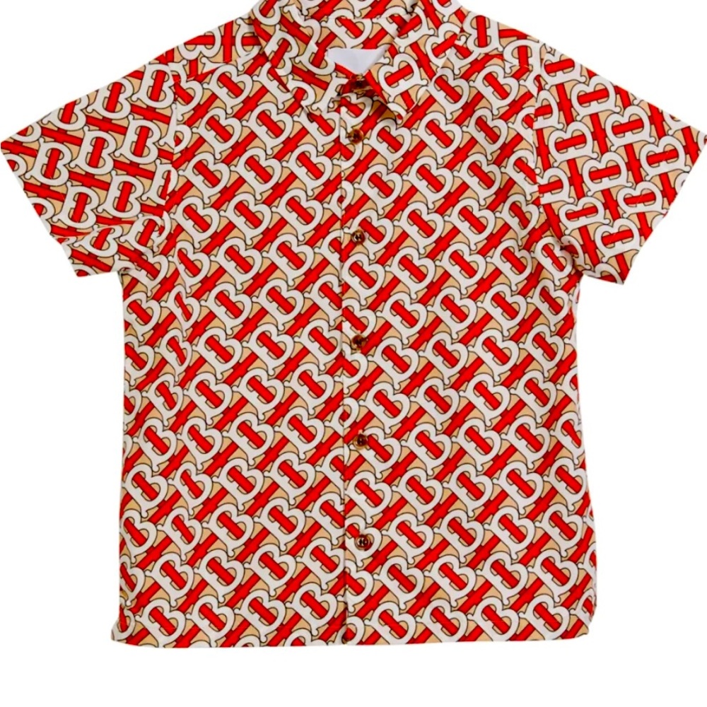 Burberry Kids
monogram-print shirt gentle use like new